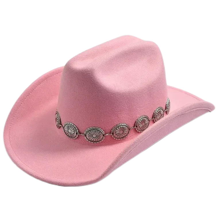 Chapeau de Cowboy Femme Rose