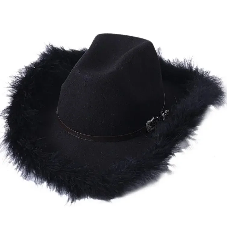 Chapeau de Cowboy à Fourrure