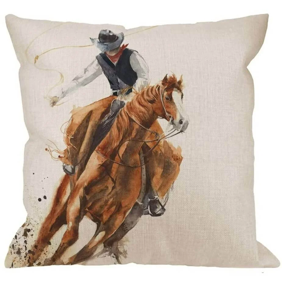 Housse de Coussin Western