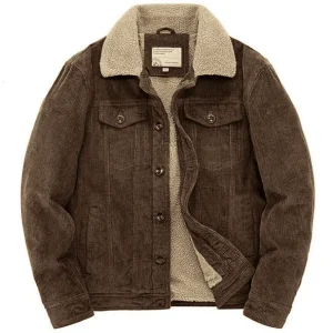 Veste Cowboy Marron Homme