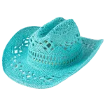 Chapeau Cowboy Femme Bleu Turquoise