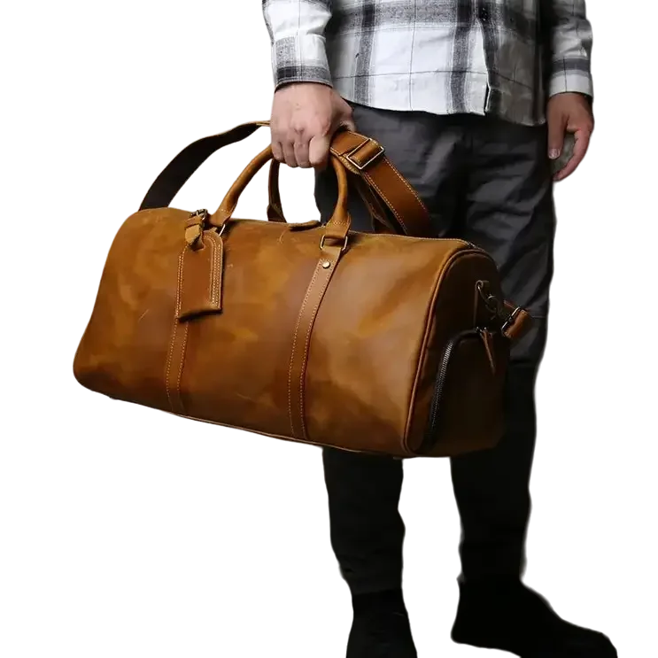 Sac de Voyage Western en Cuir - Détails