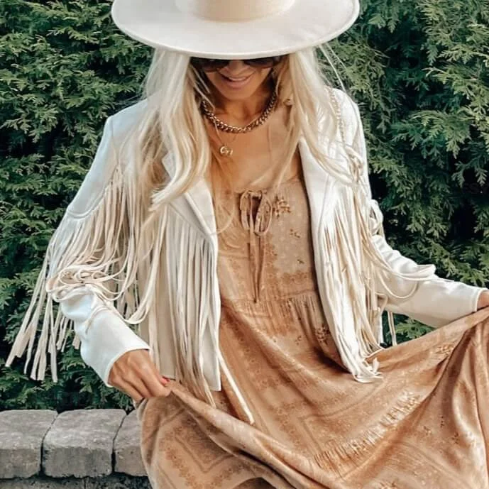 Veste Western à Franges Femme Détail