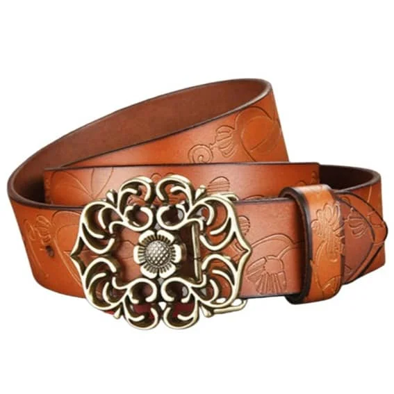 Ceinture en Cuir Fendu