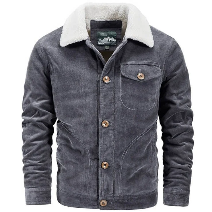 Veste en velours côtelé pour homme