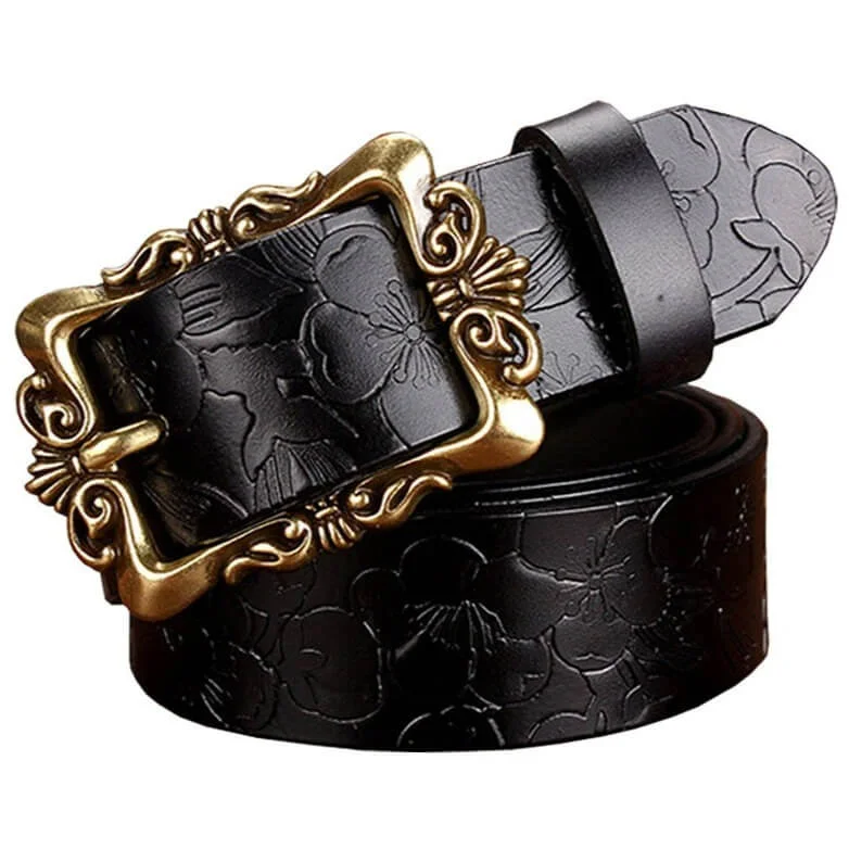 Ceinture Style Cowboy Femme portée sur un vêtement