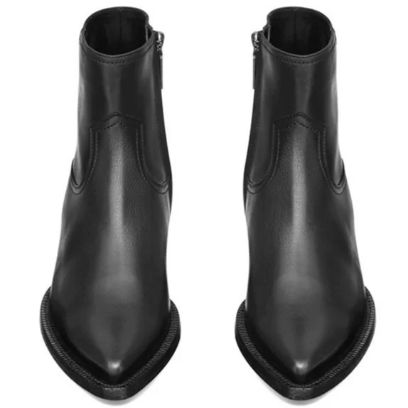 Bottines Western Homme en Cuir - Vue 3