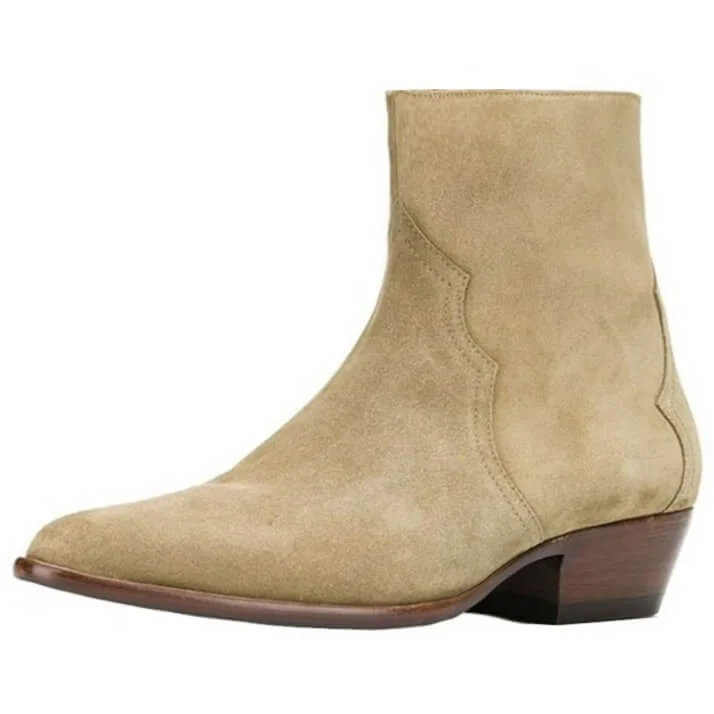 Bottines Cowboy en Cuir Véritable