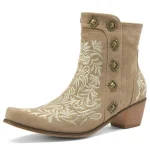 Bottines Western Beiges pour Femme
