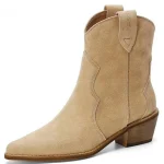 Bottines Western Beiges