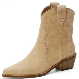 Bottines Western Beiges