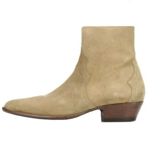 Bottines Cowboy Homme Beige