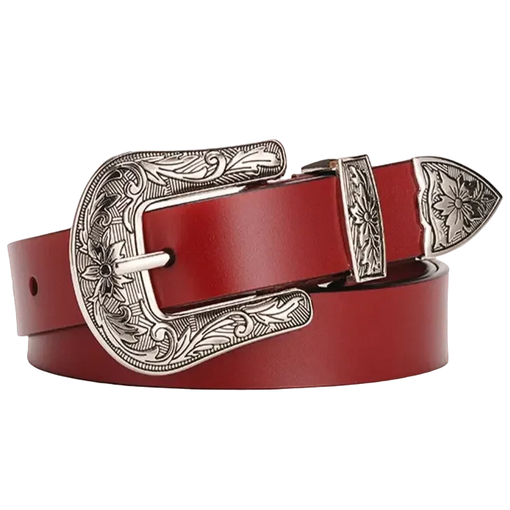 Ceinture Western Rouge