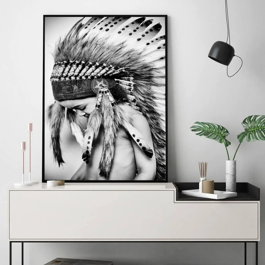Tableau Enfant Indien