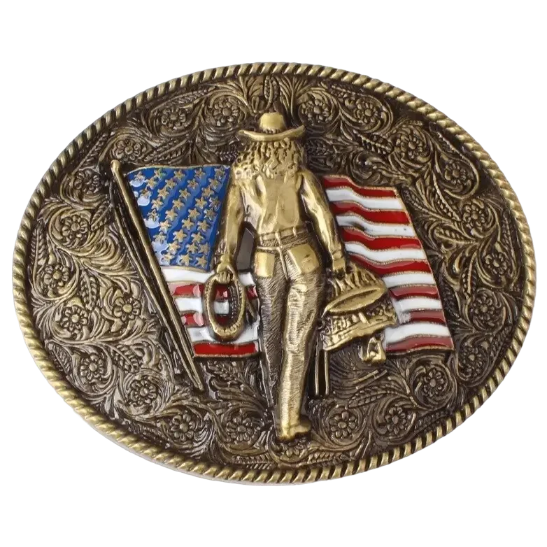 Boucle de ceinture homme country