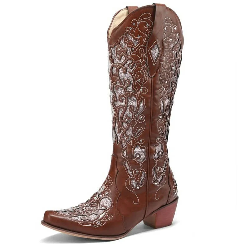 Bottes Santiag Marron