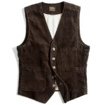 Gilet Country Western Marron