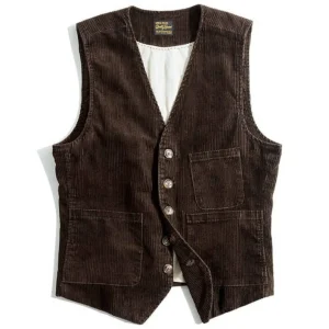 Gilet Country Western Marron