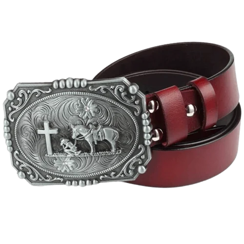 Ceinture Western Homme à Grosse Boucle