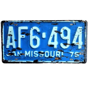 Plaque d'Immatriculation Missouri