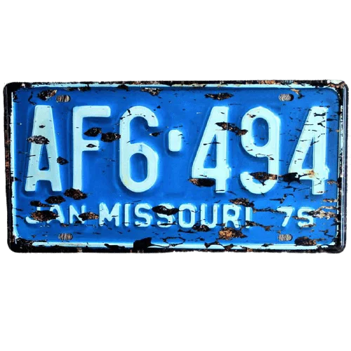 Plaque d'Immatriculation Missouri