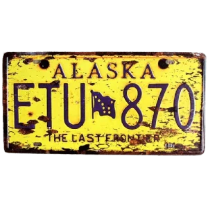 Plaque d'Immatriculation Alaska