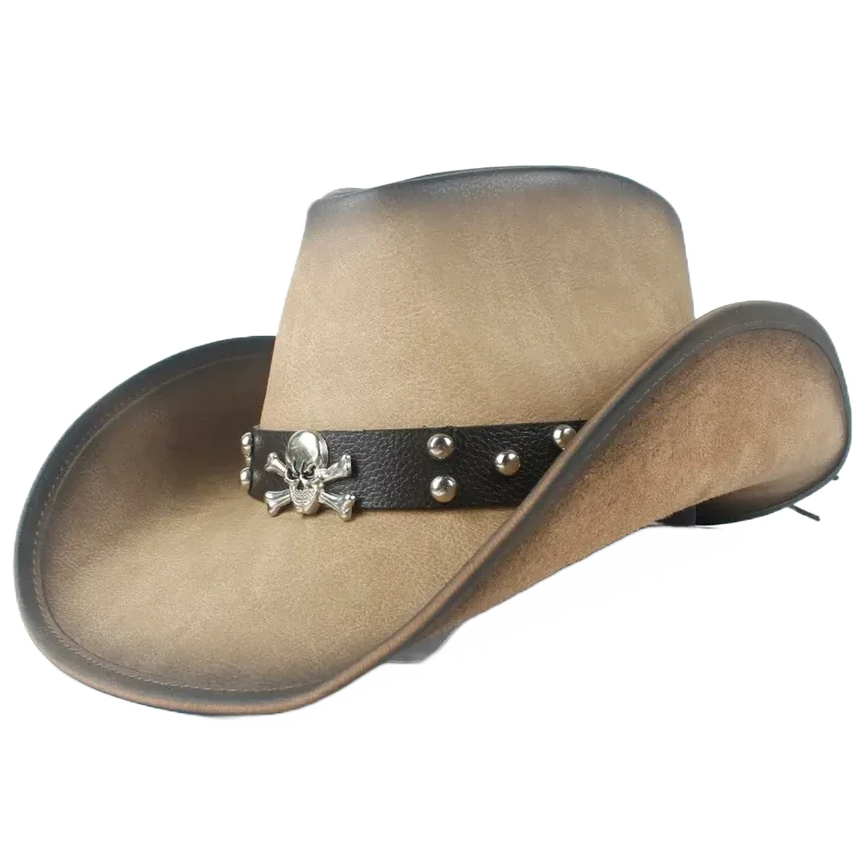 Chapeau Cowboy Tête de Mort