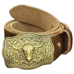Ceinture à Boucle Western en Cuir