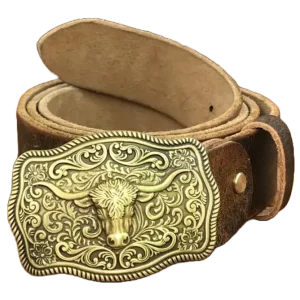 Ceinture à Boucle Western en Cuir