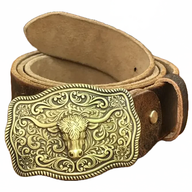 Ceinture à Boucle Western en Cuir