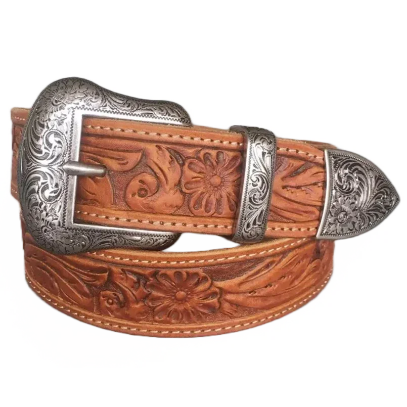 Ceinture Western Artisanale en Cuir