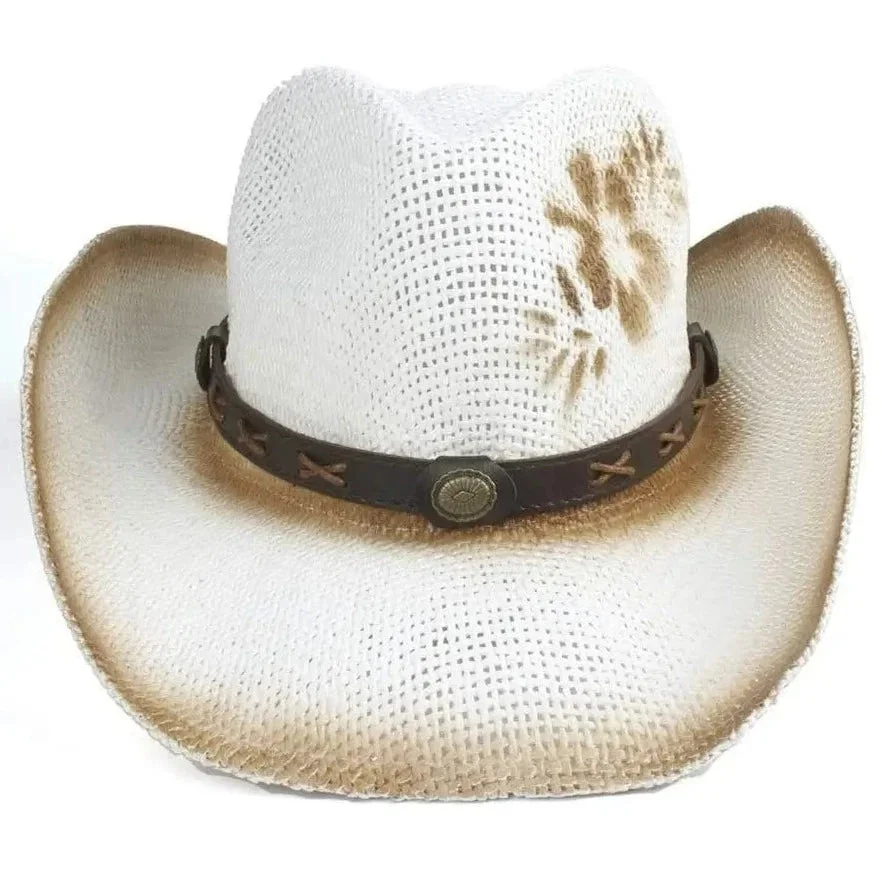 Détails du Chapeau Country Femme Blanc