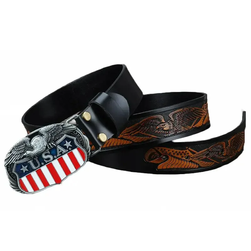 Détails de la Ceinture Drapeau Américain