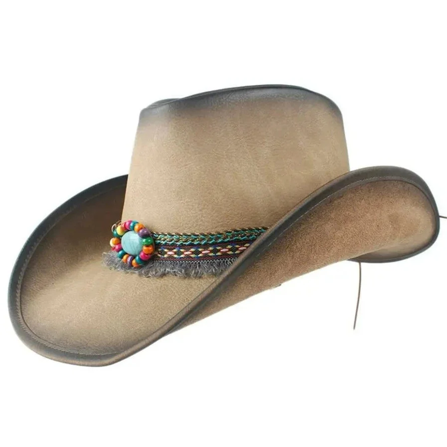 Chapeau de Cowboy en Cuir