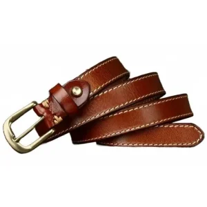 Ceinture Style Western Marron Femme