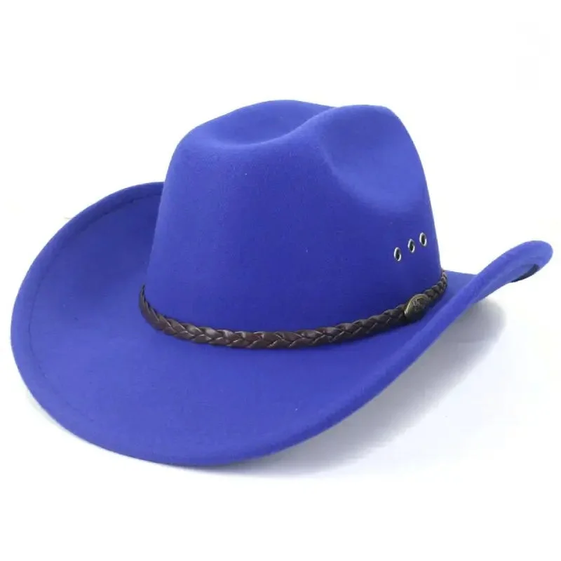 Détails du Chapeau de Cowboy Bleu