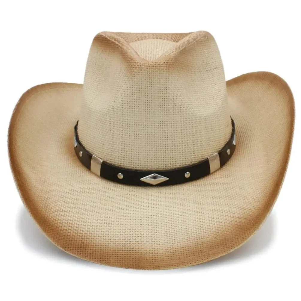 Chapeau Country Homme en paille naturelle