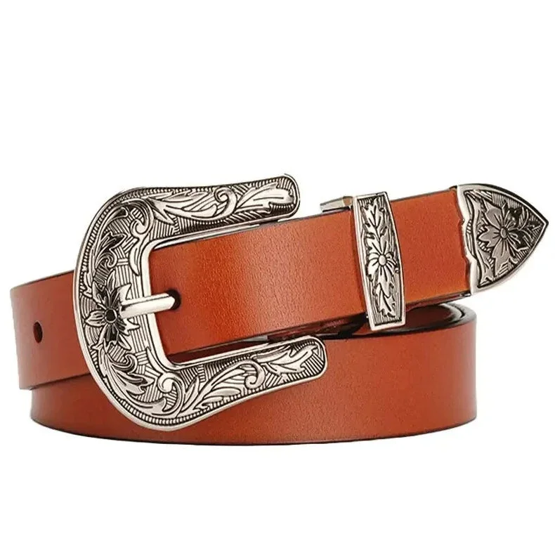 Ceinture Équitation Western en Cuir