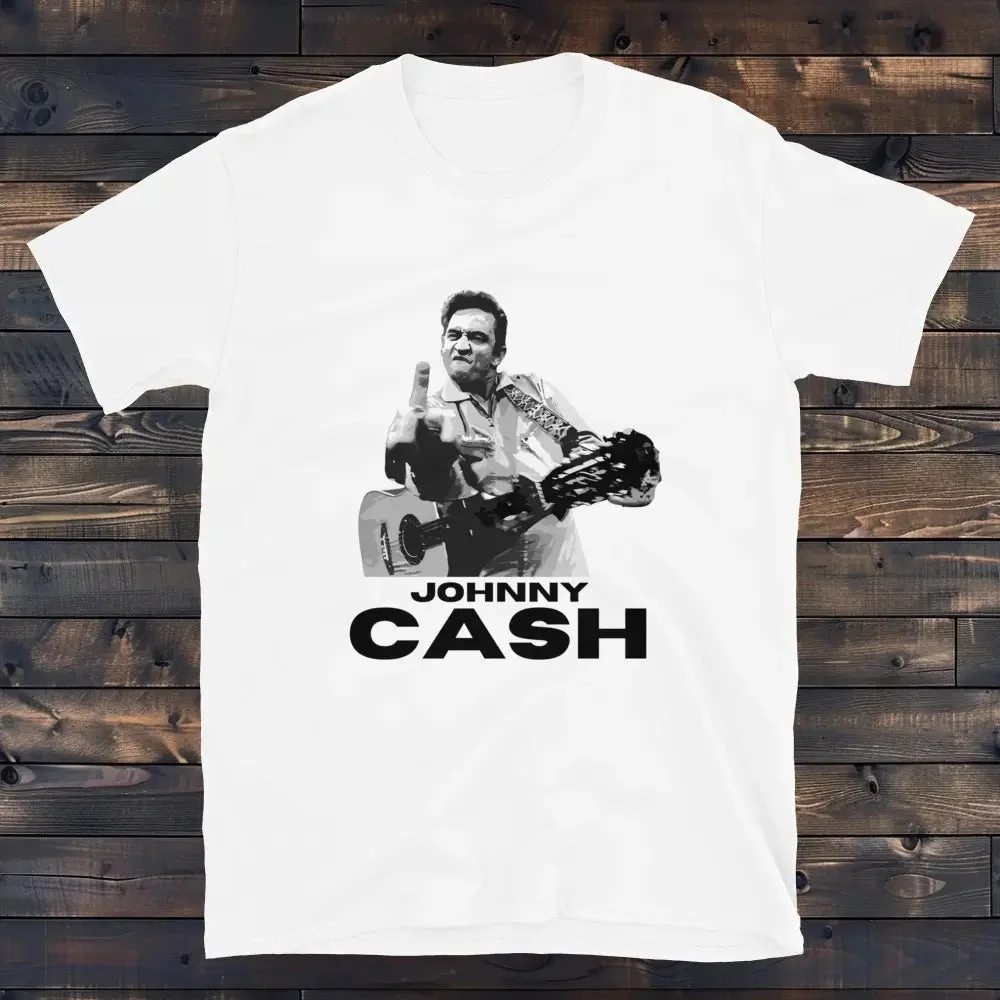 Détails du T-Shirt Johnny Cash Finger