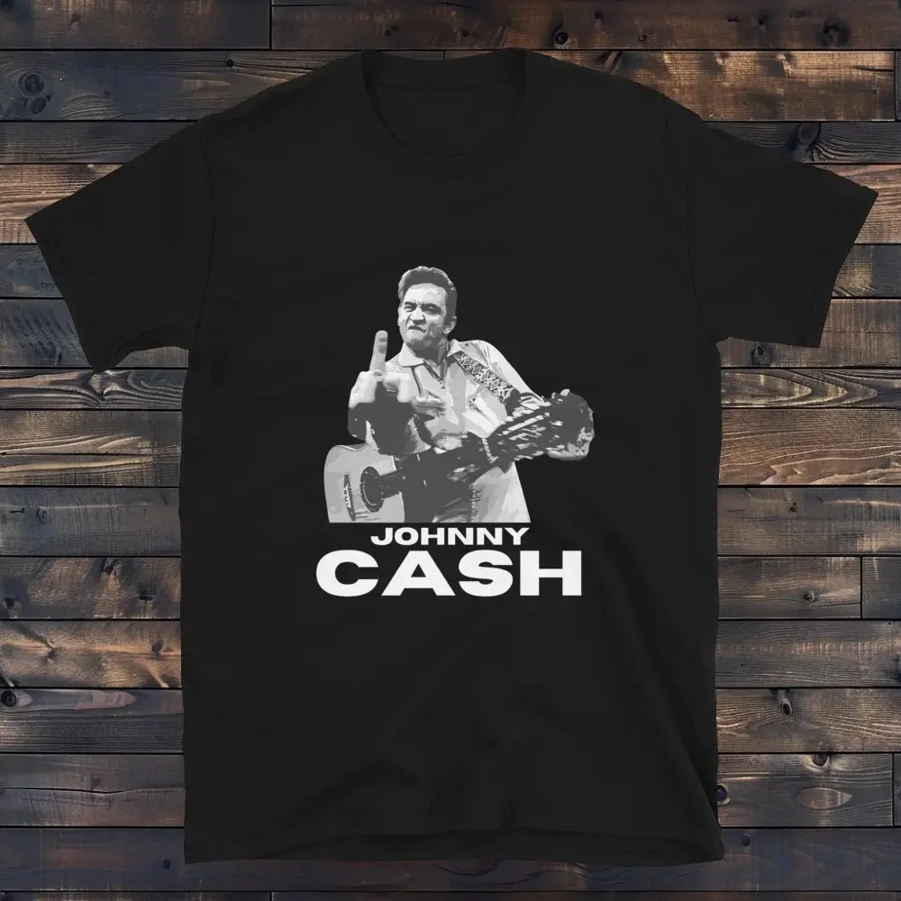 T-Shirt Johnny Cash Finger en Coton