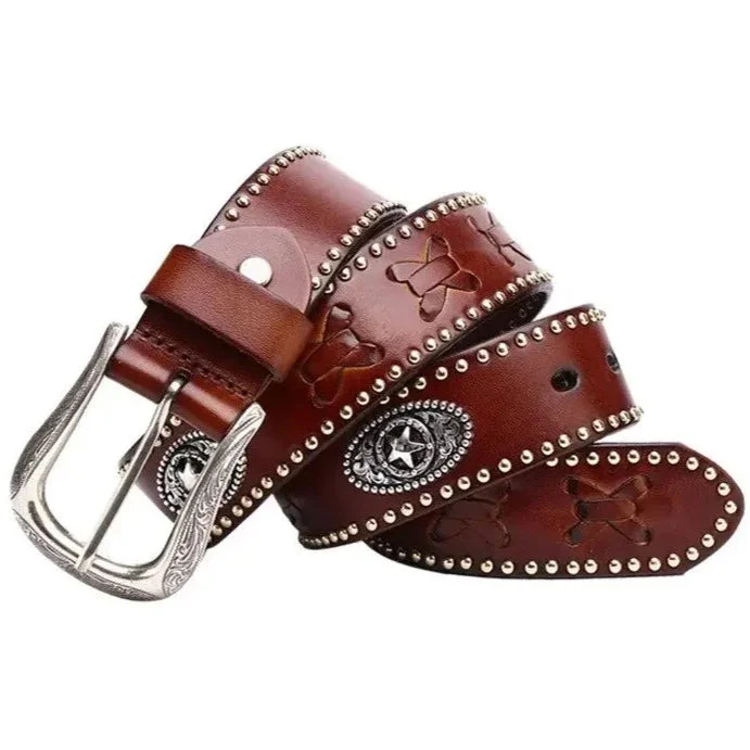 Ceinture Western Cloutée