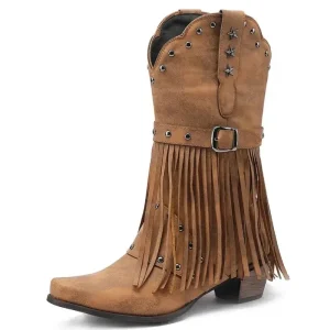 Bottes Country à Franges pour Femme