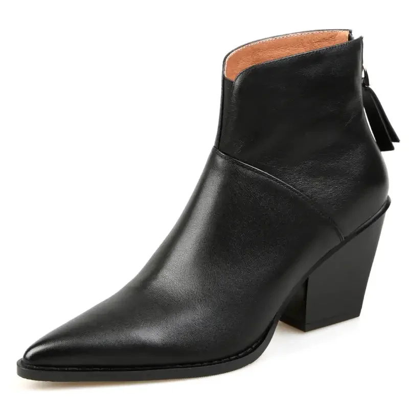 Bottines Cowboy en Cuir pour Femme – Image 4
