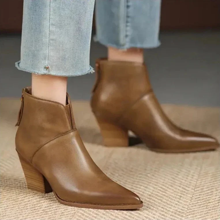Bottines Cowboy en Cuir pour Femme – Image 2