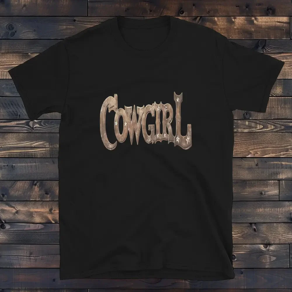 T-Shirt Femme Cowgirl en action