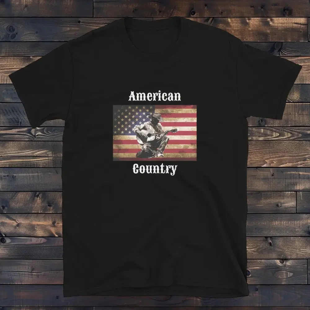 Détails du Tee Shirt Américain Country