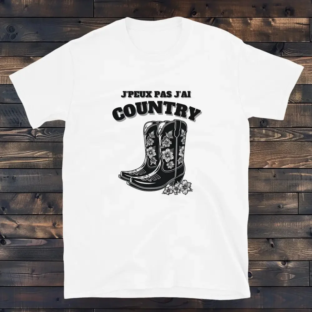 Détails du Tee Shirt J'Peux pas J'ai Country