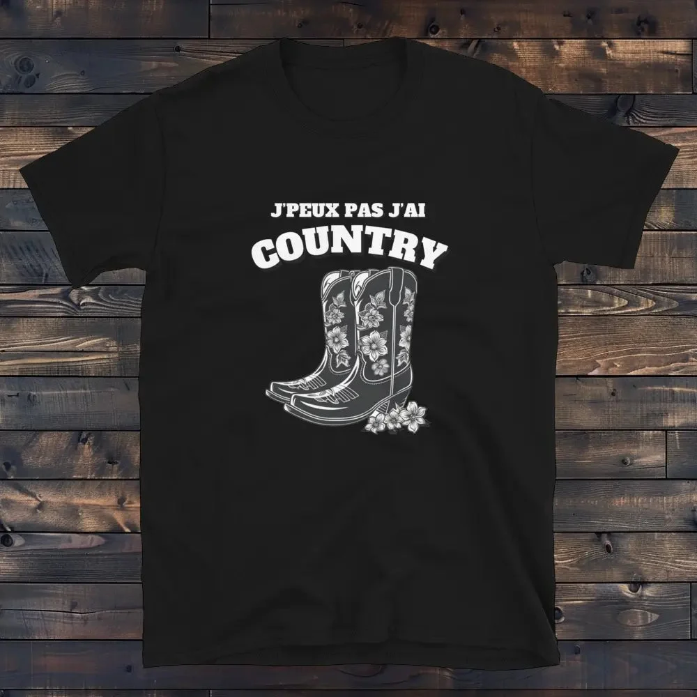 Tee Shirt J'Peux pas J'ai Country en situation