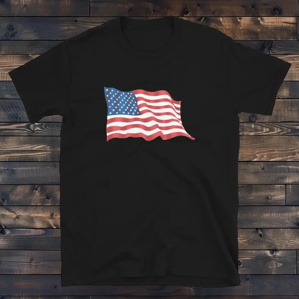 Tee Shirt Drapeau USA Femme en mode country
