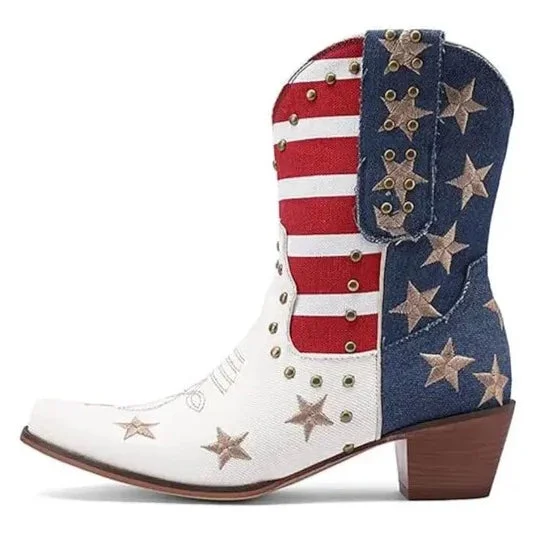 Détails des Bottines Style Cowboy